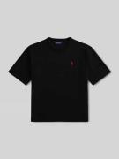 Polo Ralph Lauren Regular Fit T-Shirt aus reiner Baumwolle in Black, G...