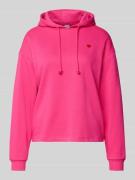 Pieces Regular Fit Hoodie aus Baumwoll-Mix Modell 'CHILLI' in Pink, Gr...