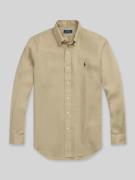 Polo Ralph Lauren Slim Fit Freizeithemd aus reinem Leinen in Beige, Gr...