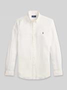 Polo Ralph Lauren Slim Fit Freizeithemd aus reinem Leinen in Weiss, Gr...