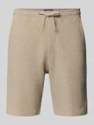 MCNEAL Sweatshorts mit elastischem Bund in Mud, Größe L