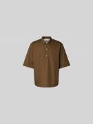 Officine Générale Relaxed Fit Freizeithemd mit Kentkragen in Mittelbra...
