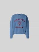 Dsquared2 Regular Fit Sweatshirt mit Logo-Detail in Blau, Größe L