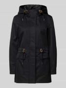 Only Regular Fit Parka mit Tunnelzug Modell 'LOUISE' in Black, Größe L