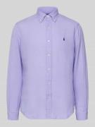Polo Ralph Lauren Regular Fit Freizeithemd aus reinem Leinen in Violet...