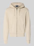 Polo Ralph Lauren Regular Fit Sweatjacke aus reiner Baumwolle in Hellg...