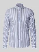 Tommy Hilfiger Tailored Slim Fit Businesshemd aus Baumwoll-Mix in Mari...