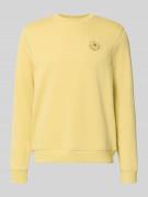 Blend Regular Fit Pullover mit Logo-Stitching Modell 'Kane' in GELB, G...