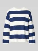 B.Young Strickpullover aus Viskose-Mix mit Streifenmuster Modell 'OTAR...