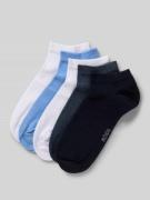 MCNEAL Sneakersocken aus Baumwoll-Mix in 5er-Pack in Metallic Blue, Gr...