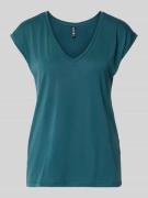 Pieces Relaxed Fit T-Shirt aus Modal-Mix Modell 'KAMALA' in Petrol, Gr...