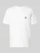 Carhartt Work In Progress Regular Fit T-Shirt mit Logo-Patch in Weiss,...
