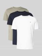 Tommy Hilfiger Regular Fit T-Shirt Set im 3er-Pack in Oliv, Größe L