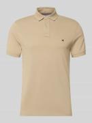 Tommy Hilfiger Regular Fit Poloshirt aus Baumwoll-Mix in Beige, Größe ...