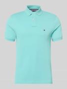 Tommy Hilfiger Regular Fit Poloshirt aus Baumwoll-Mix in Helltuerkis, ...
