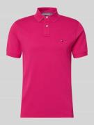 Tommy Hilfiger Regular Fit Poloshirt aus Baumwoll-Mix in Pink, Größe L