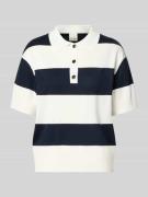 ICHI Regular Fit Poloshirt aus Viskose-Mix Modell 'LULS' in Marine, Gr...
