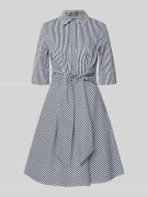 Christian Berg Woman Selection Knielanges Hemdblusenkleid mit Bindegür...