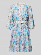 Christian Berg Woman Selection Knielanges Kleid im Allover-Look mit Gü...
