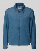 Gant Jacke im Denim-Look mit Zweiwege-Reißverschluss in Jeansblau, Grö...