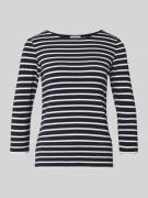 More & More T-Shirt mit Rundhalsausschnitt und 3/4-Arm in Marine, Größ...