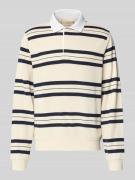 Guess Regular Fit Poloshirt mit Streifenmuster in Hellgelb, Größe L