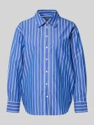 Gant Relaxed Fit Bluse mit Brusttasche in Royal, Größe 34
