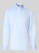 OLYMP Level Five Slim Fit Business-Hemd in unifarbenem Design mit Kent...