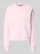 Tommy Jeans Boxy Fit Sweatshirt aus reiner Baumwolle in Rosa, Größe L