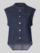 Gang Weste mit Stehkragen und Knopfleiste Modell 'Lara' in Dunkelblau,...