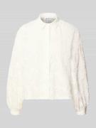 JAKE*S STUDIO WOMAN Regular Fit Bluse mit Stitchings in Offwhite, Größ...