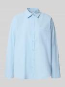 Jake*s Casual Relaxed Fit Bluse mit Brusttasche in Hellblau, Größe 34