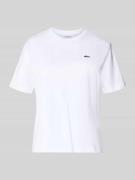 Lacoste Sport Relaxed Fit T-Shirt aus reiner Baumwolle in Weiss, Größe...