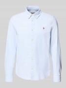 REVIEW Regular Fit Freizeithemd mit Button-Down-Kragen und Stitching i...