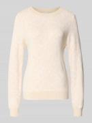 Vila Slim Fit Pullover aus Viskose-Mix Modell 'JACQUARD' in Rosa, Größ...