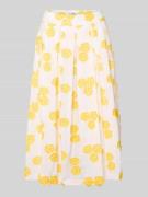 0039 Italy Midirock mit floraler Allover-Applikation Modell 'Kylie' in...