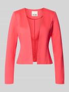 ICHI Slim Fit Blazer in offener Passform Modell 'KATE' in Neon Pink, G...