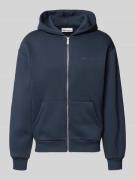 REVIEW Regular Fit Sweatjacke mit Reißverschluss in Marine, Größe L