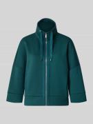 Tom Tailor Boxy Fit Sweatjacke mit Viskose-Anteil in Dunkelgruen, Größ...