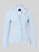 Marc Cain Slim Fit Blazer mit Reverskragen in Hellblau, Größe 34