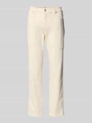 MAC Slim Fit Hose mit aufgesetzten Taschen Modell 'Iowa' in Offwhite, ...