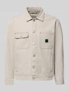 khujo Jeansjacke mit Brusttaschen Modell 'RONNY' in Taupe, Größe L