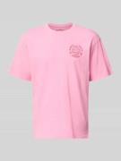 Edwin T-Shirt aus reiner Baumwolle Modell 'MUSIC CHANNEL' in Pink, Grö...