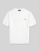 Polo Ralph Lauren Slim Fit T-Shirt aus reiner Baumwolle in Weiss, Größ...
