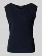 BOSS Blusentop aus Viskose-Mix Modell 'Faitini' in Marine, Größe XS