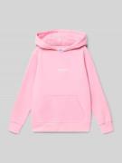 Jack & Jones Hoodie mit Label-Print Modell 'SOHO' in Rosa, Größe 140