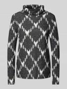 Street One Longsleeve mit Rollkragenpullover in BLACK, Größe 36