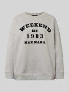 Weekend Max Mara Oversized Sweatshirt aus reiner Baumwolle in Hellgrau...