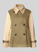 Weekend Max Mara Cropped Trenchcoat aus Baumwoll-Mix in Khaki Melange,...