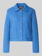 MOS MOSH Regular Fit Jacke mit Umlegekragen Modell 'Nilsa' in Bleu, Gr...